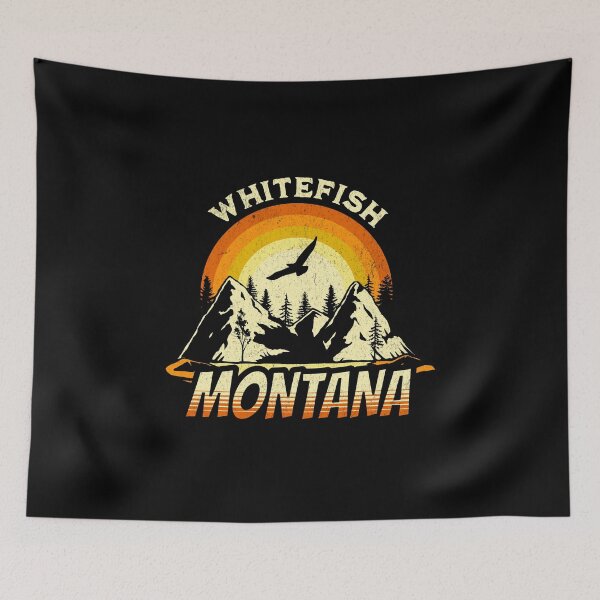 Item preview, Whitefish Montana MT Gift Vintage Style designed and sold by HosvPrint .s.