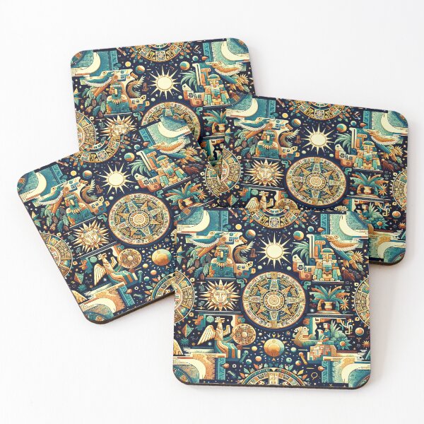Item preview, seamless pattern ancient maya tribe designed and sold by rizaldz.