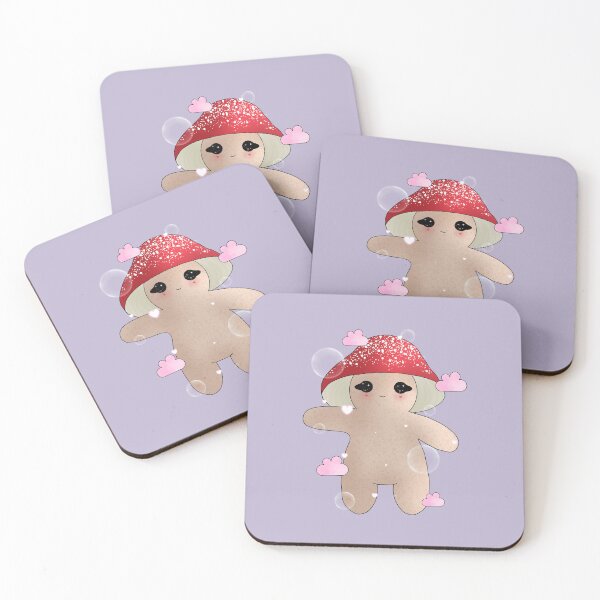 Item preview, Cute and Smiling Mushroom designed and sold by Maya Vt.