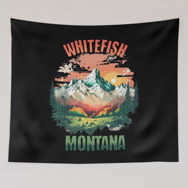 Item preview, Whitefish Montana MT Gift Vintage Style designed and sold by HosvPrint .s.