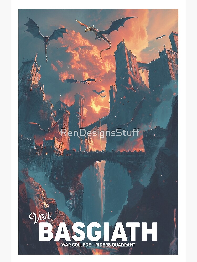 Fourth Wing Basgiath War College Postcard