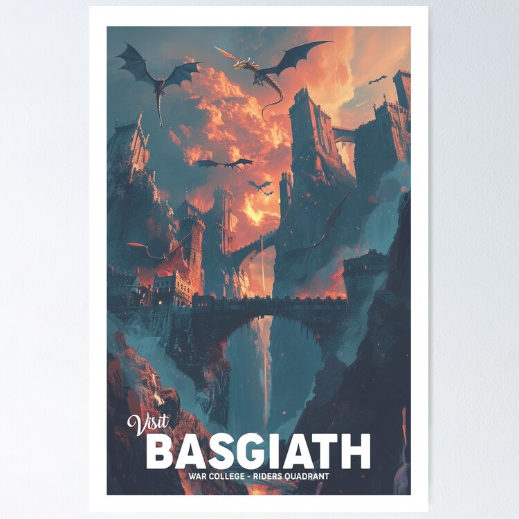 Fourth Wing Basgiath War College Postcard