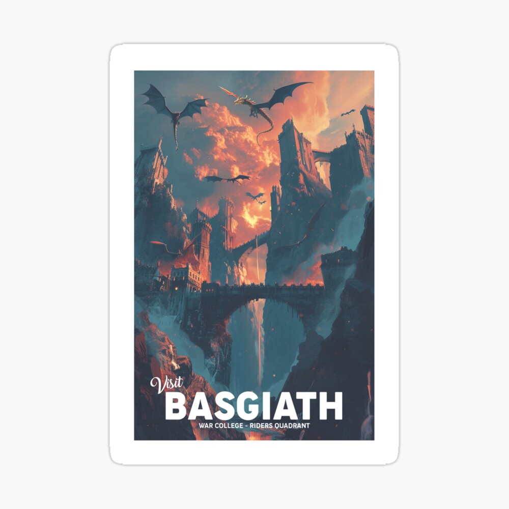 Fourth Wing Basgiath War College Postcard