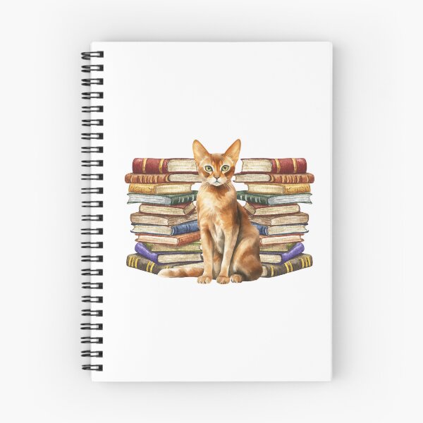 Item preview, Abyssinian Cat And Books designed and sold by TheAnimalZ00.