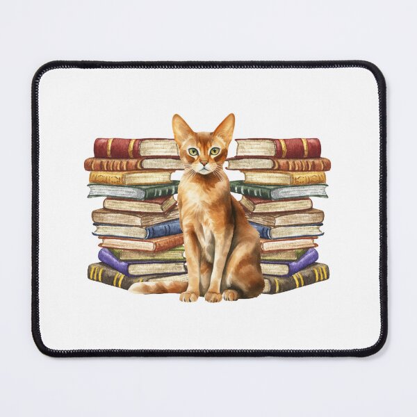 Item preview, Abyssinian Cat And Books designed and sold by TheAnimalZ00.