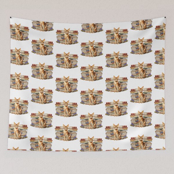 Item preview, Abyssinian Cat And Books designed and sold by TheAnimalZ00.