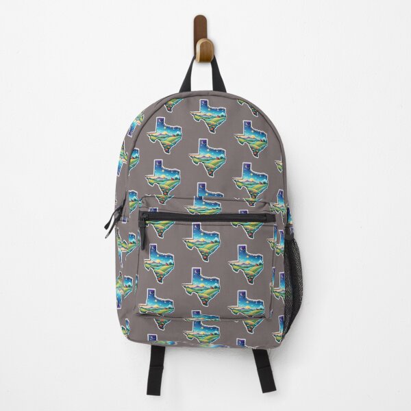 Item preview, USA Texas Map Starry Night Landscape designed and sold by TheArtOfPat.