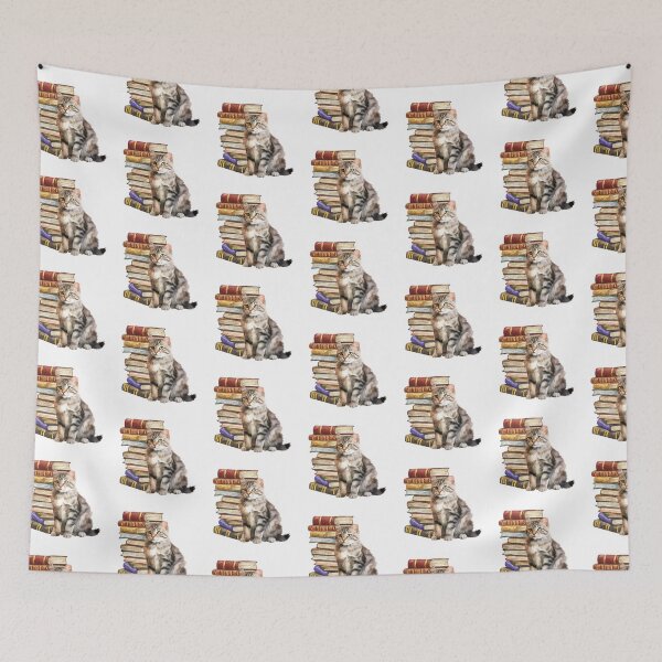 Item preview, American Curl Cat And Books designed and sold by TheAnimalZ00.