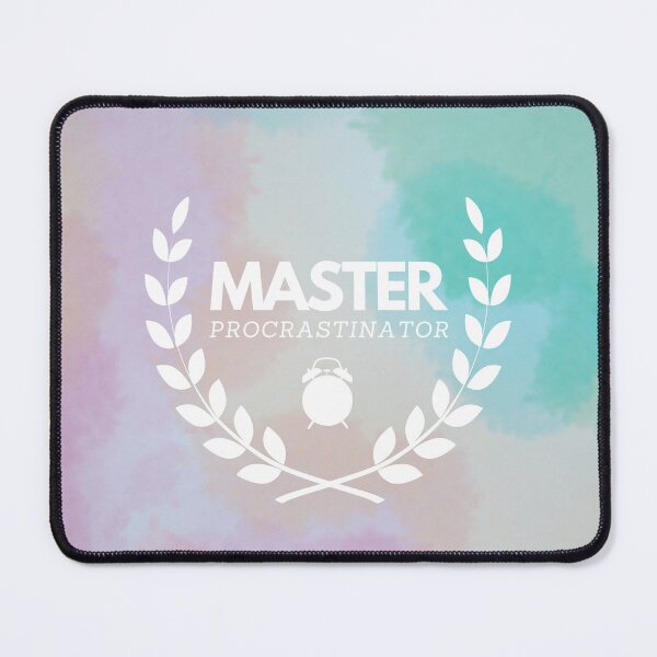 Item preview, Master Procrastinator Watercolor Background Design designed and sold by CarefulCreation.