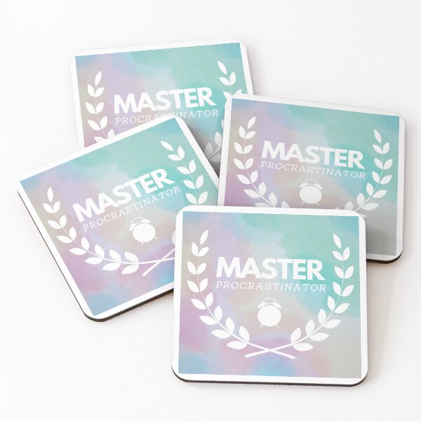 Item preview, Master Procrastinator Watercolor Background Design designed and sold by CarefulCreation.