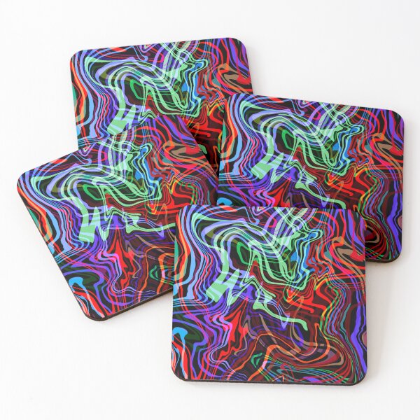 Item preview, Random wavy lines of color designed and sold by DaveDanchuk.
