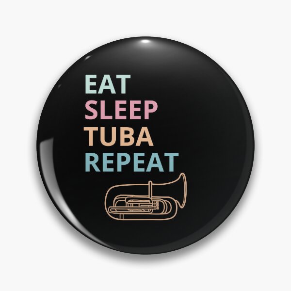 Item preview, Eat sleep tuba repeat designed and sold by annoying-shirts.