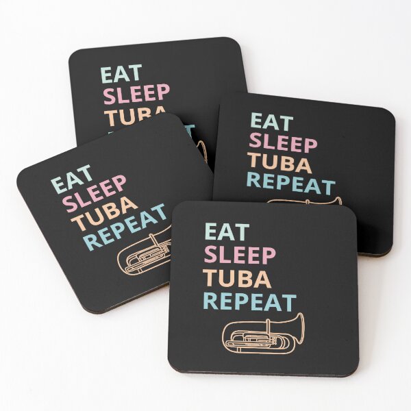 Item preview, Eat sleep tuba repeat designed and sold by annoying-shirts.