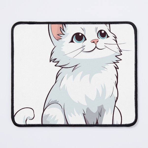 Item preview, A quiet white cat looking up at the sky designed and sold by Pixelaire.