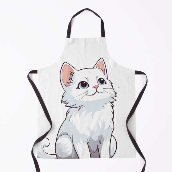Item preview, A quiet white cat looking up at the sky designed and sold by Pixelaire.
