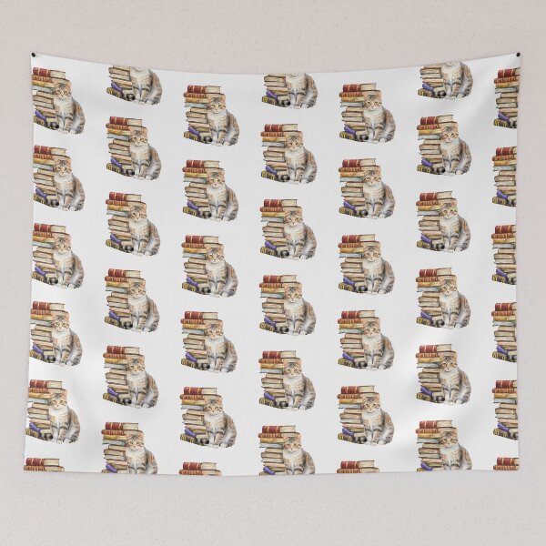 Item preview, American Wirehair Cat And Books designed and sold by TheAnimalZ00.