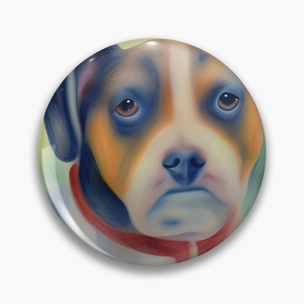 Item preview, Colourful dog with miserable face! designed and sold by Huskybreath62.