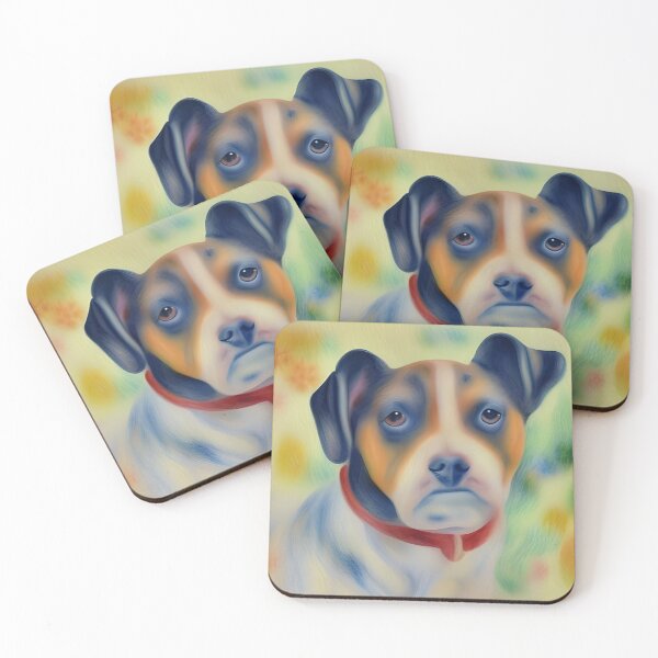 Item preview, Colourful dog with miserable face! designed and sold by Huskybreath62.