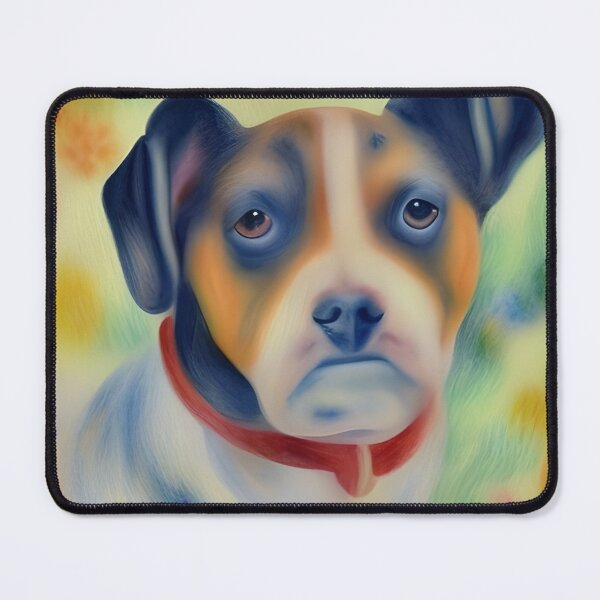 Item preview, Colourful dog with miserable face! designed and sold by Huskybreath62.