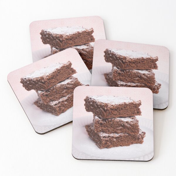 Item preview, Tower of brownies with pink background  designed and sold by RehenTapia.