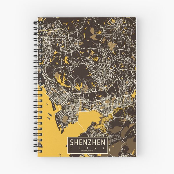 Item preview, Shenzhen City Map of Guangdong, China - Pastel designed and sold by deMAP.