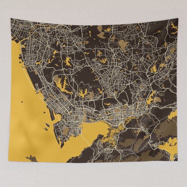 Item preview, Shenzhen City Map of Guangdong, China - Pastel designed and sold by deMAP.
