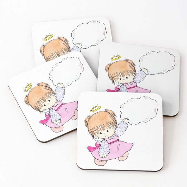 Item preview, cute angel holding a cloud designed and sold by taritingle.