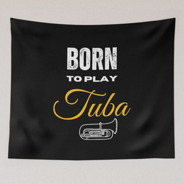 Item preview, Born to play tuba designed and sold by annoying-shirts.