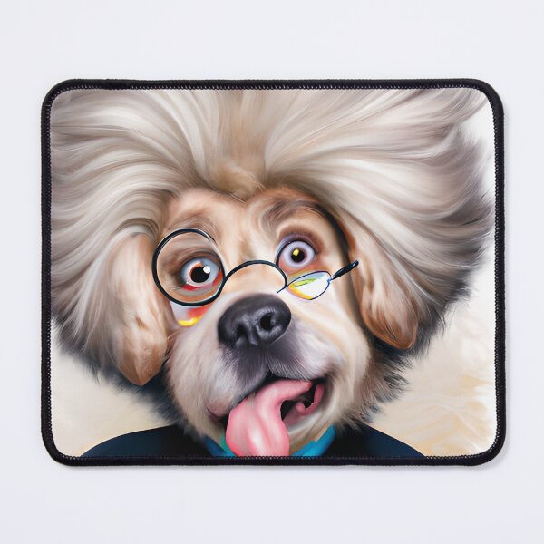 Item preview, E=Mc what?  Retro physicist dog with awesome bowtie.  I just want to play my violin! designed and sold by Huskybreath62.