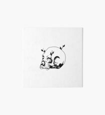 Skull flowers Art Board
