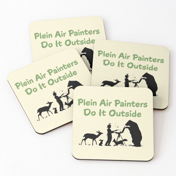Item preview, Plein Air Painters Do It Outside - Dark Art designed and sold by Teresa Rodriguez.