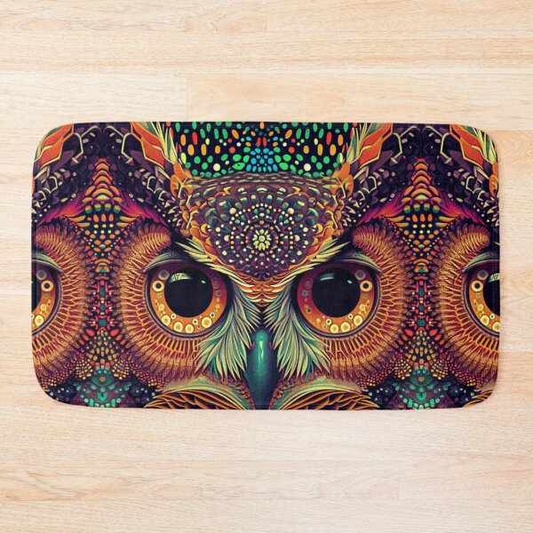 Item preview, Mystical Psychedelic Owl - Enchanting Wildlife Art Print designed and sold by Nicholas Panek.