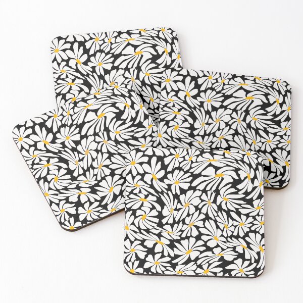Item preview, Retro Daisies - Psychedelic Flowers - Wavy Floral designed and sold by DreamersPlan.
