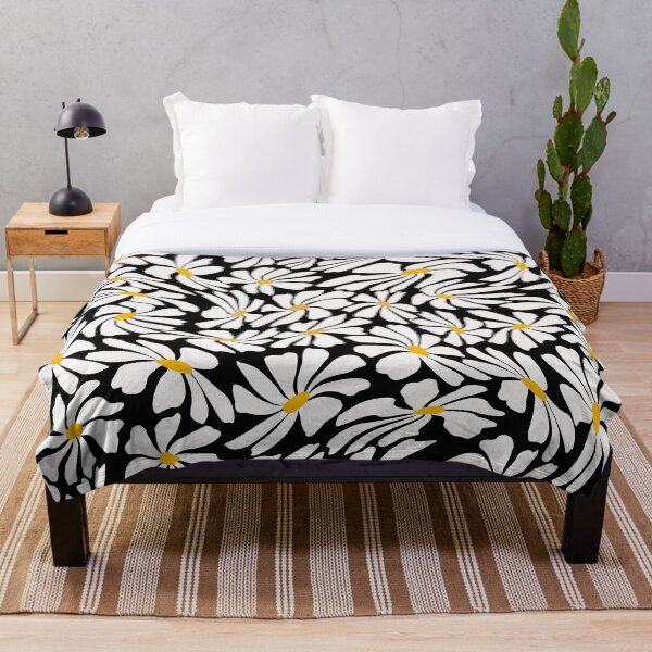 Item preview, Retro Daisies - Psychedelic Flowers - Wavy Floral designed and sold by DreamersPlan.