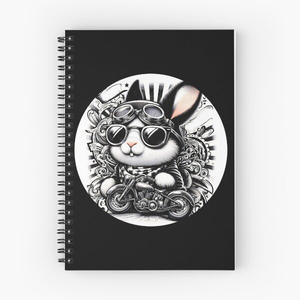 Item preview, bunny wearing goggles and riding a motorcycle designed and sold by Mechanical-Artt.