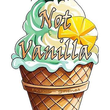 Artwork thumbnail, Not Vanilla Ice-cream cone swinger lifestyle design by Vixen-Games