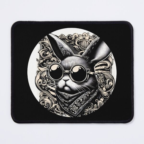 Item preview, rabbit wearing glasses designed and sold by Mechanical-Artt.