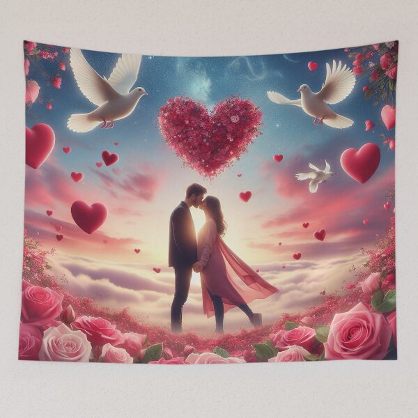 Item preview, Enchanted Love: A Kiss Under the Starry Sky designed and sold by Girih.