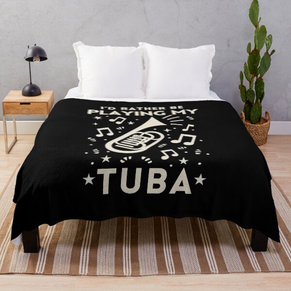 Item preview, I'd rather be playing my tuba designed and sold by annoying-shirts.