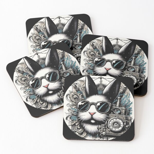 Item preview, rabbit wearing sunglasses and a camera designed and sold by Mechanical-Artt.