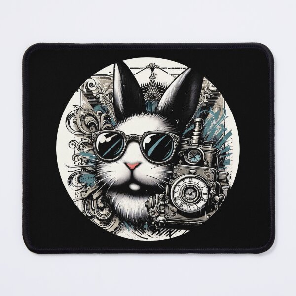 Item preview, rabbit wearing sunglasses and a camera designed and sold by Mechanical-Artt.