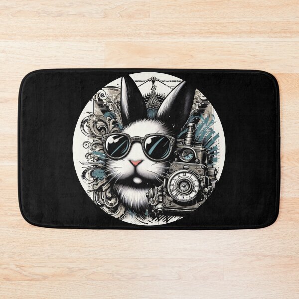 Item preview, rabbit wearing sunglasses and a camera designed and sold by Mechanical-Artt.