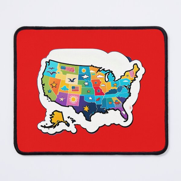Item preview, USA United States Of America Map designed and sold by TheArtOfPat.