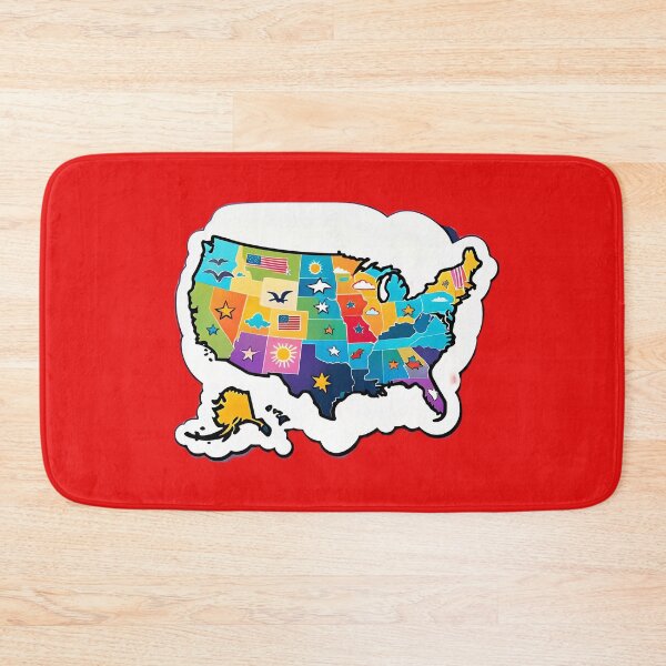 Item preview, USA United States Of America Map designed and sold by TheArtOfPat.