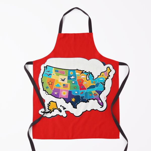 Item preview, USA United States Of America Map designed and sold by TheArtOfPat.