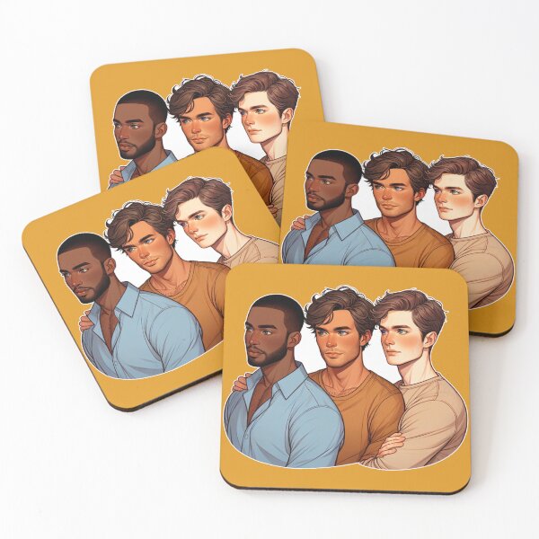 Item preview, Beauregard Brothers - Concept Art - Malcolm, Grayson, and Tobin designed and sold by AmberRoseWrites.