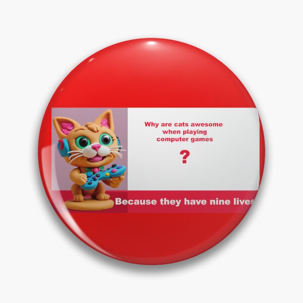 Item preview, Why are cats awesome at playing computer games designed and sold by ComicJo.
