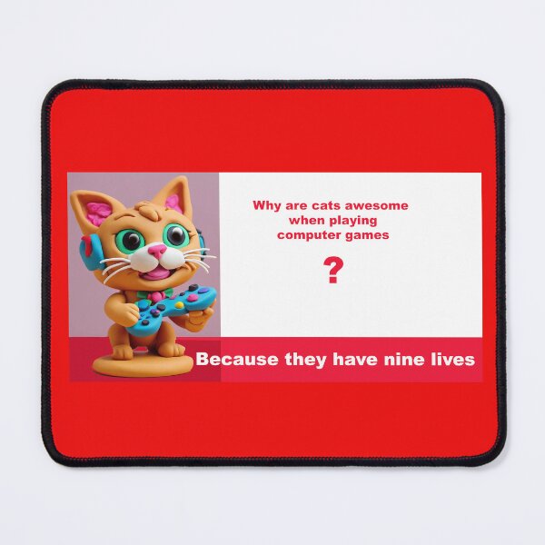 Item preview, Why are cats awesome at playing computer games designed and sold by ComicJo.