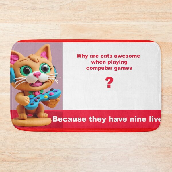 Item preview, Why are cats awesome at playing computer games designed and sold by ComicJo.
