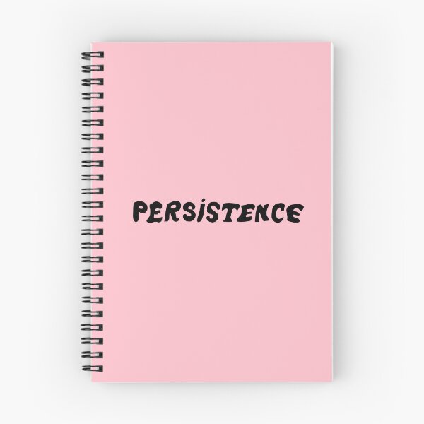Item preview, Pink-and-black persistence handwritten block letters motivational graphic word designed and sold by StudyPuff.